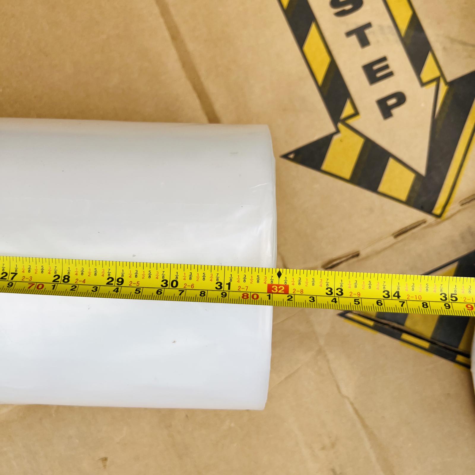 Clear Plastic Sheeting Roll 32" Wide x 80" Length - Photo 3