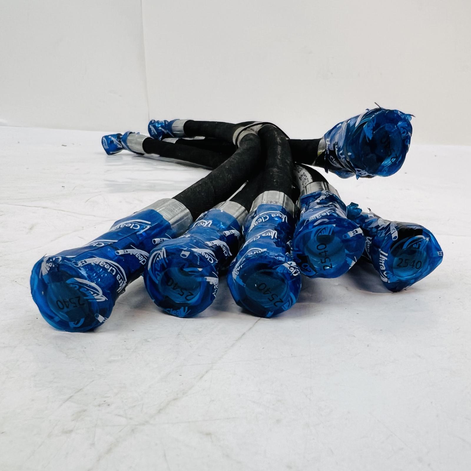 Lot of 6 Parker 387-4 Hydraulic Hoses, 1/4" (6.3mm) 17" Length - Photo 3