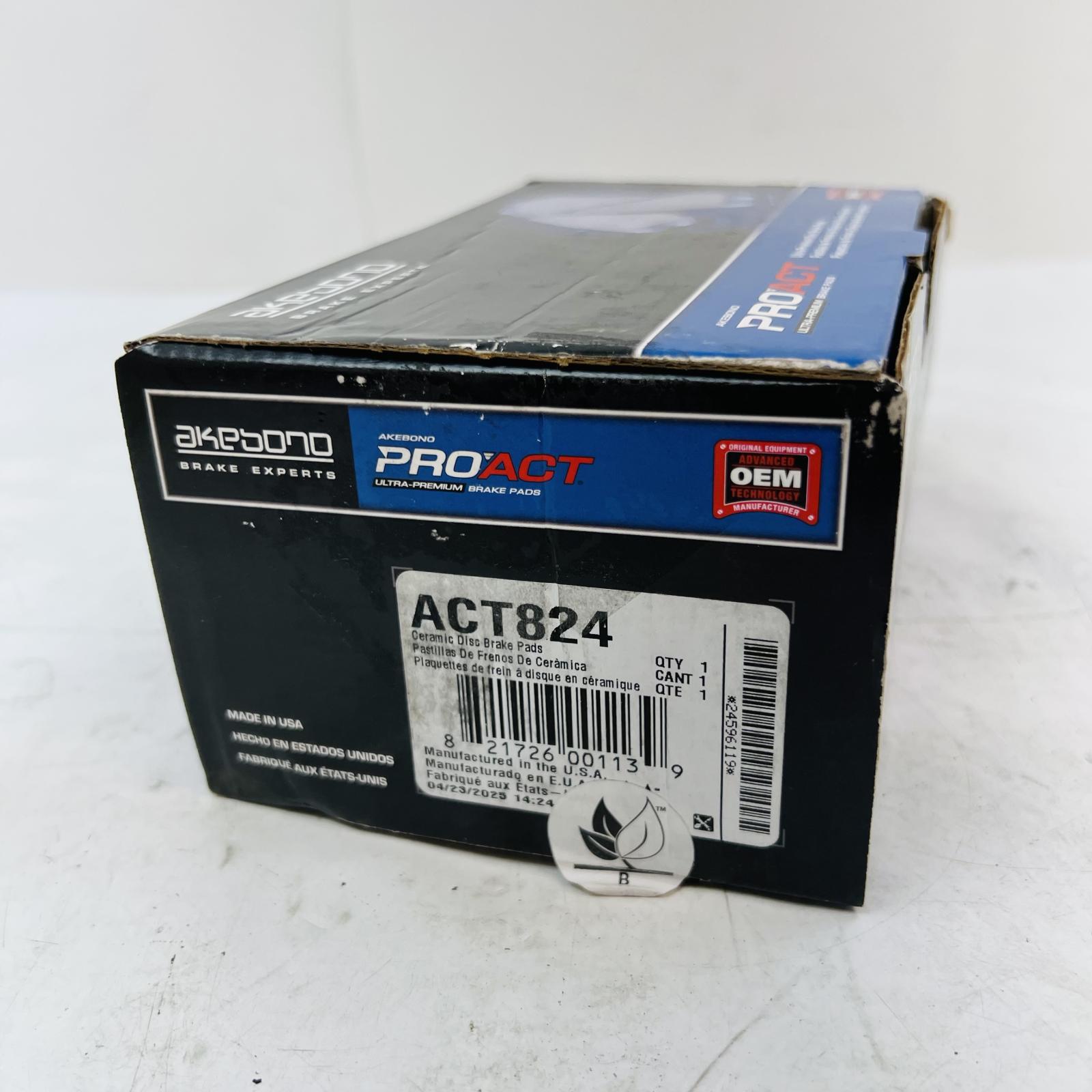 Akebono ACT824 ProACT Ultra-Premium Ceramic Disc Brake Pads - Photo 3