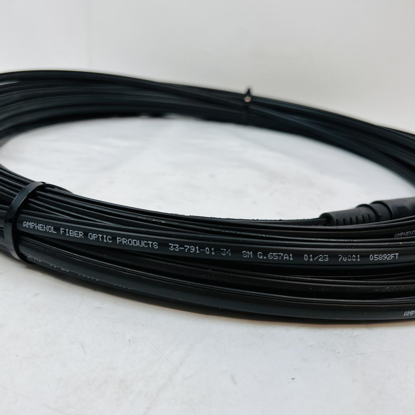 Amphenol Fiber Optic Cable 33-791-01-34 SM G.657A1, Black - Photo 3