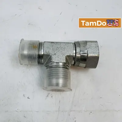 Eaton Hydraulic T-Fitting Adapter, Male x Male x Female, Steel Connector at Hydraulics, Pneumatics & Plumbing in new_open_box condition