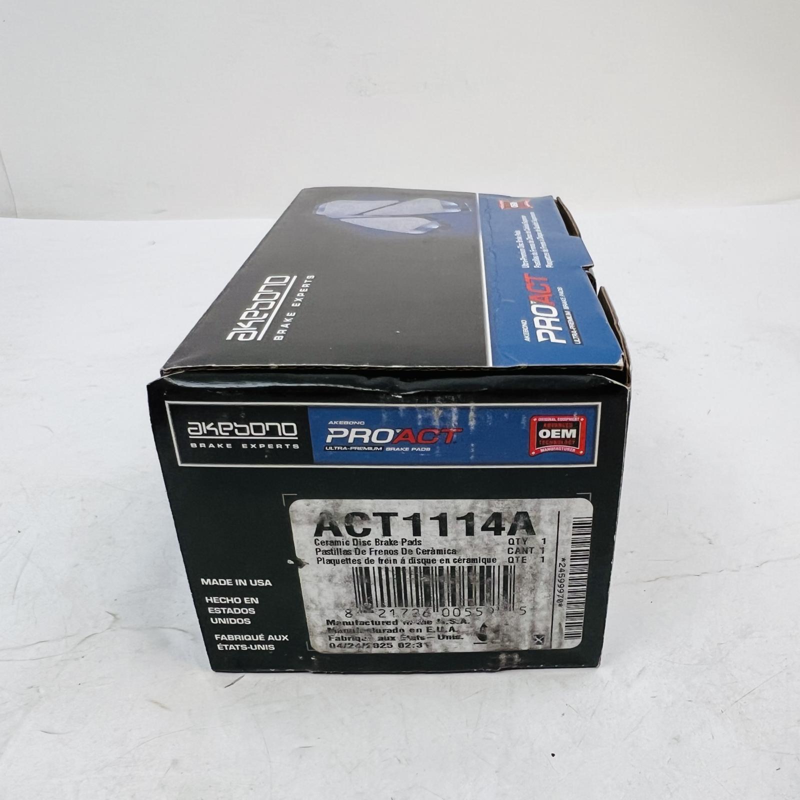 Akebono ProACT ACT1114A Ceramic Disc Brake Pads - Photo 3