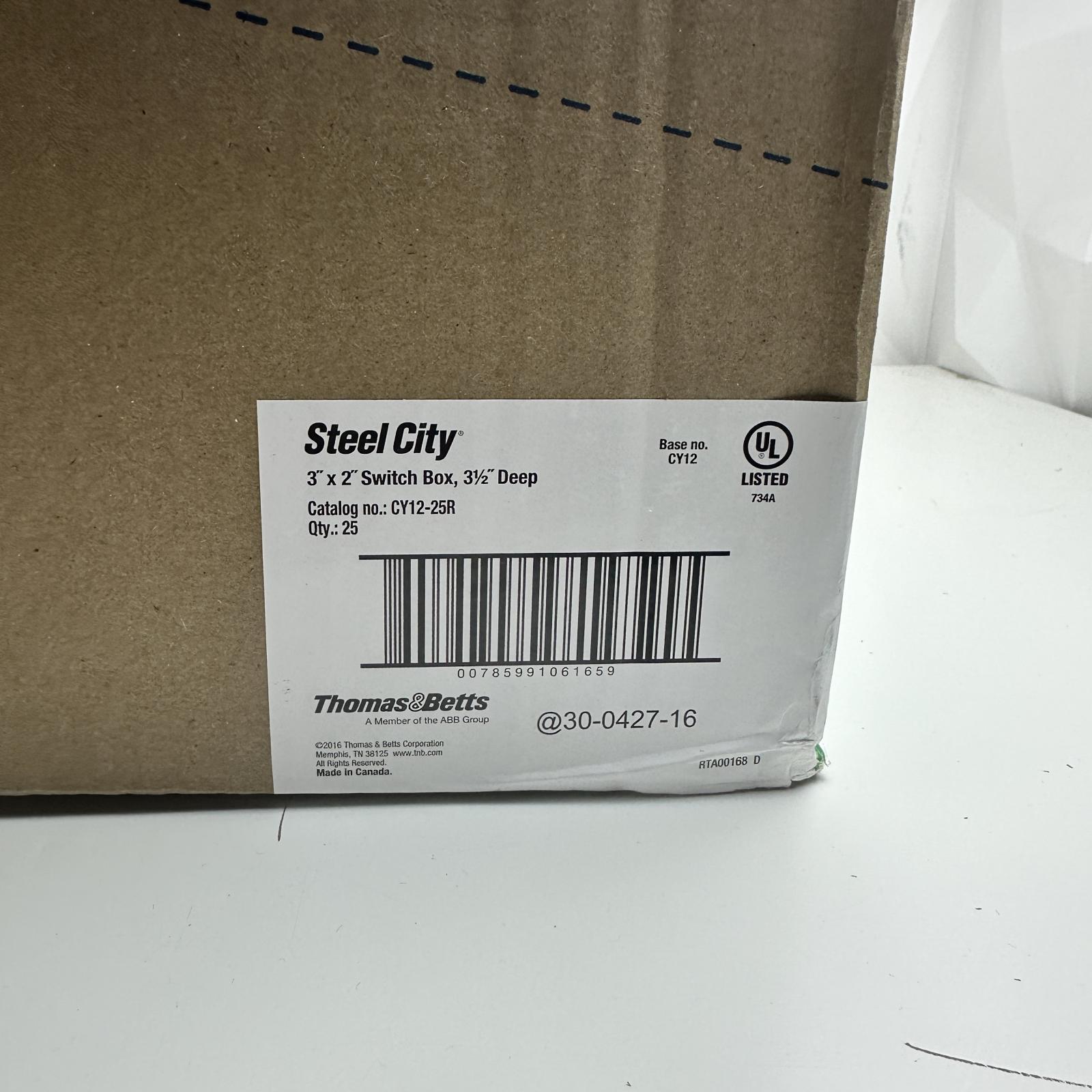 Steel City 3"x2" Switch Box, Case of 24 - Photo 8