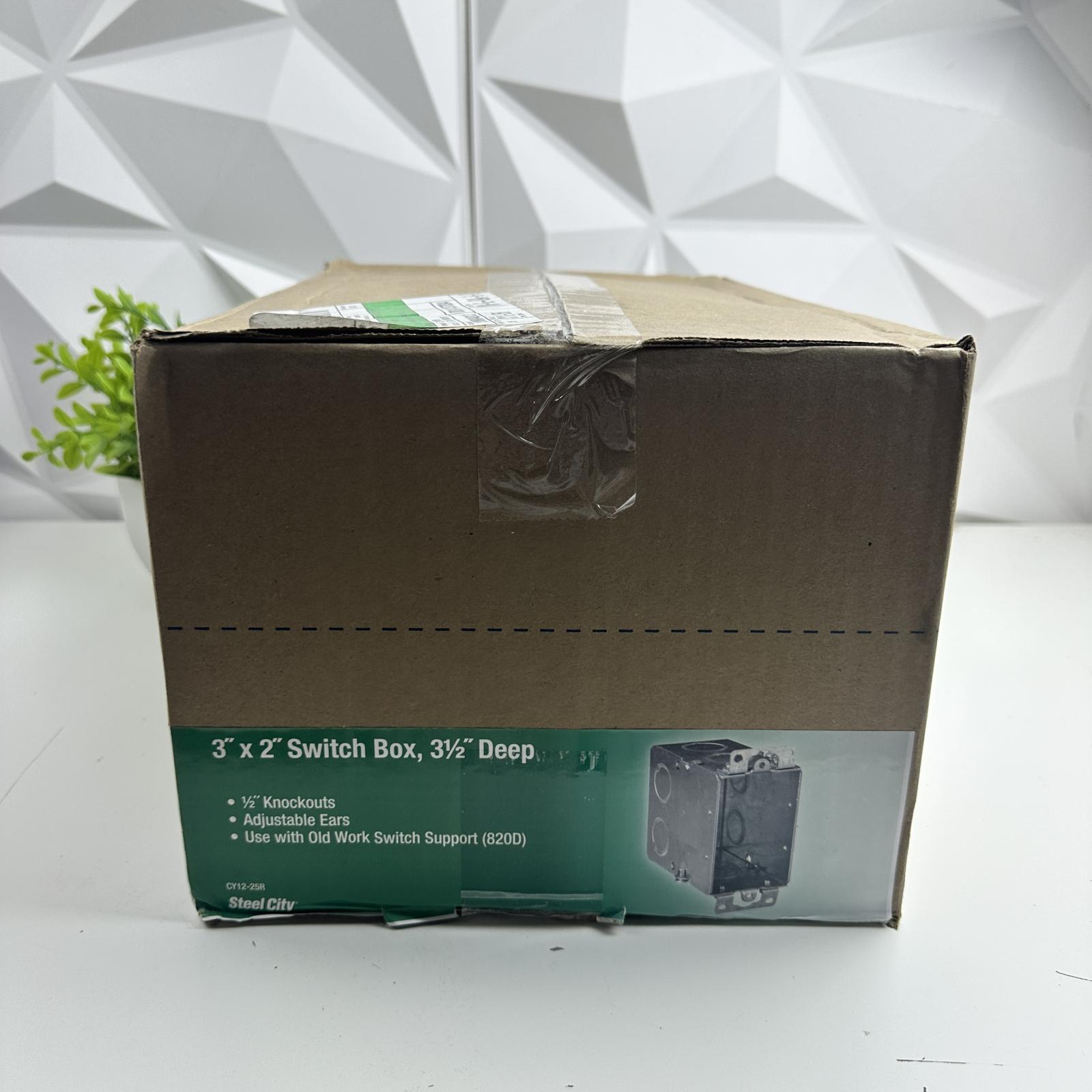 Steel City 3"x2" Switch Box, Case of 24 - Photo 2