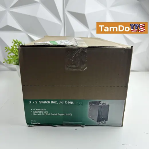 Steel City 3"x2" Switch Box, Case of 24 at TamDoUS Taylorsville