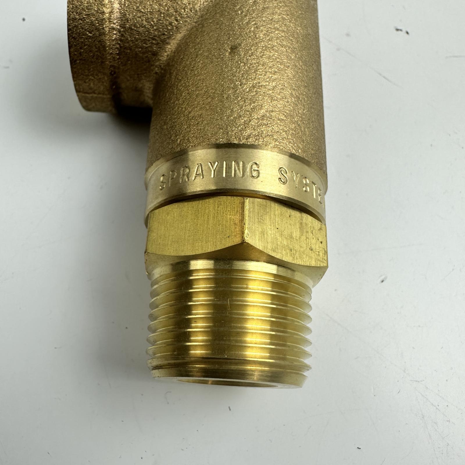 Spraying Systems Brass Control Valve, 300 PSI, 3/4" NPT x 1/2" Side Port - Photo 6
