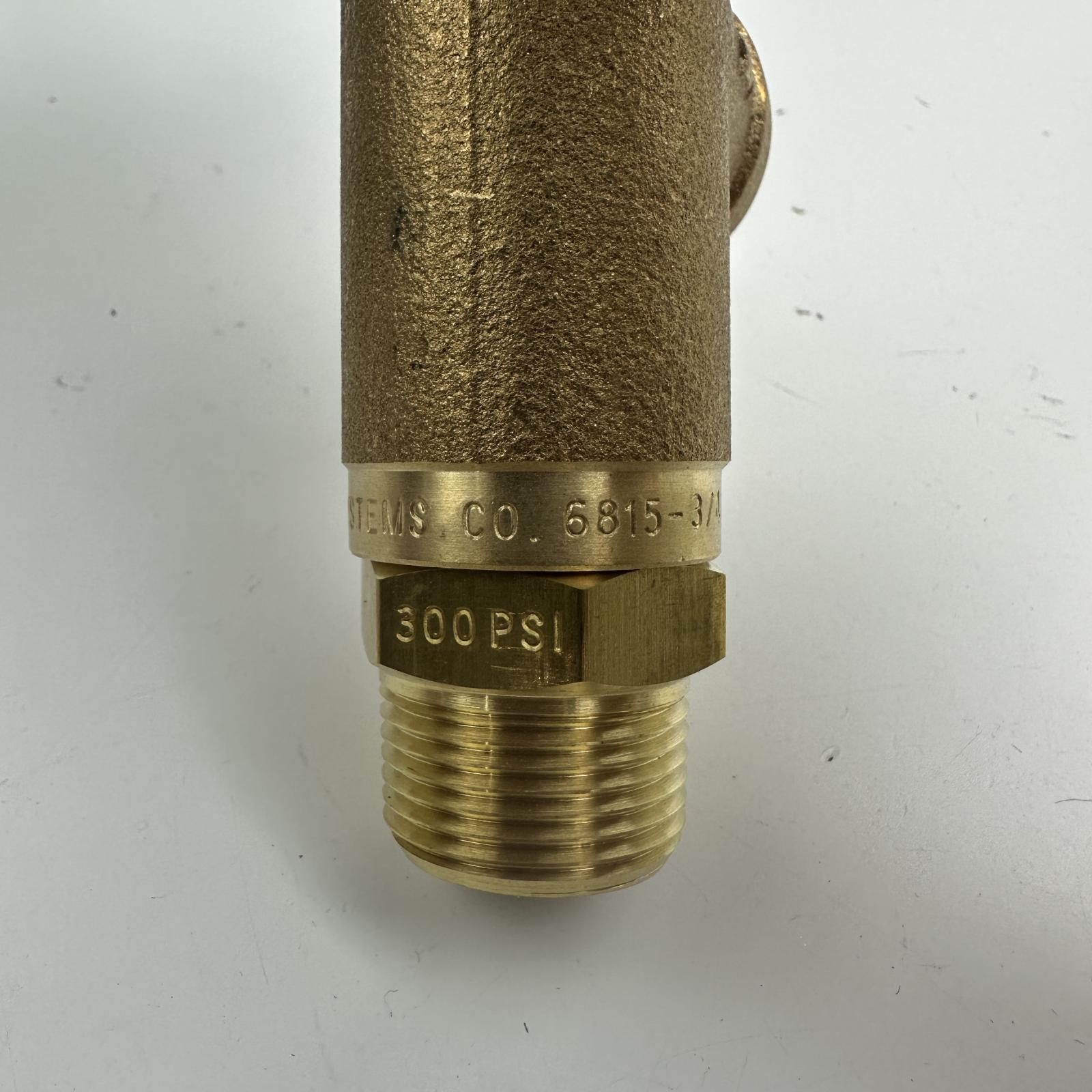 Spraying Systems Brass Control Valve, 300 PSI, 3/4" NPT x 1/2" Side Port - Photo 8
