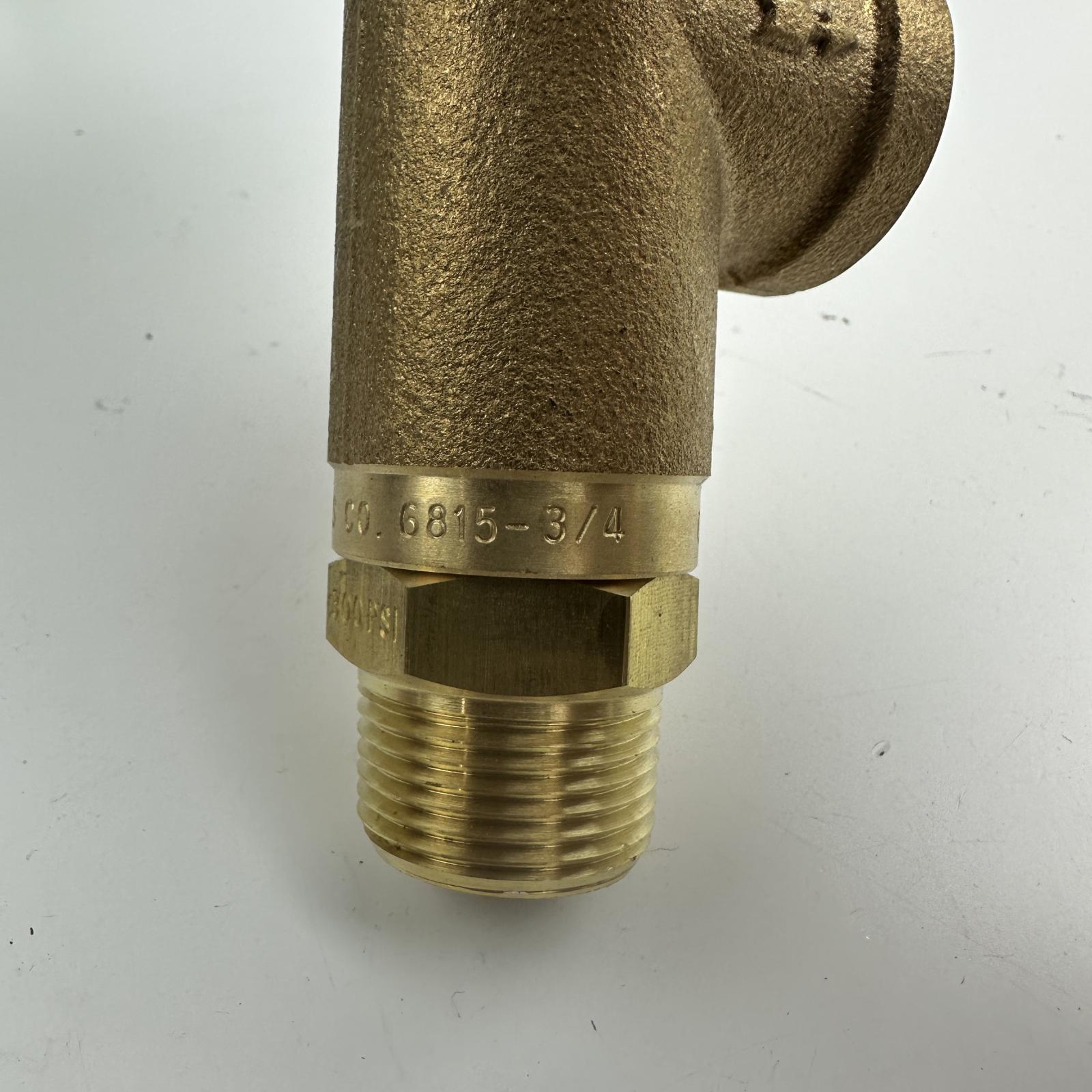 Spraying Systems Brass Control Valve, 300 PSI, 3/4" NPT x 1/2" Side Port - Photo 9