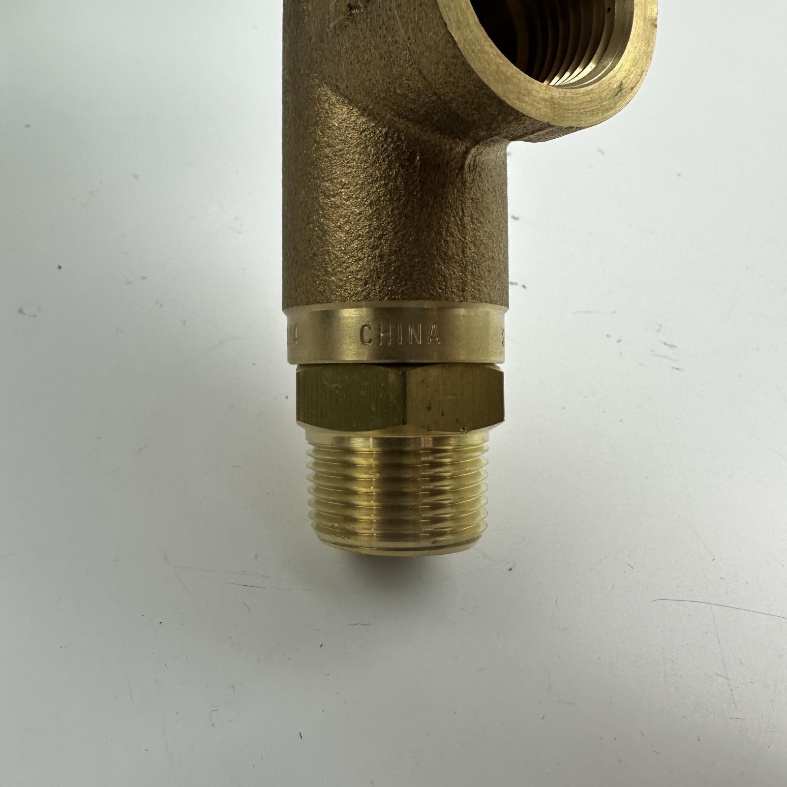 Spraying Systems Brass Control Valve, 300 PSI, 3/4" NPT x 1/2" Side Port - Photo 3