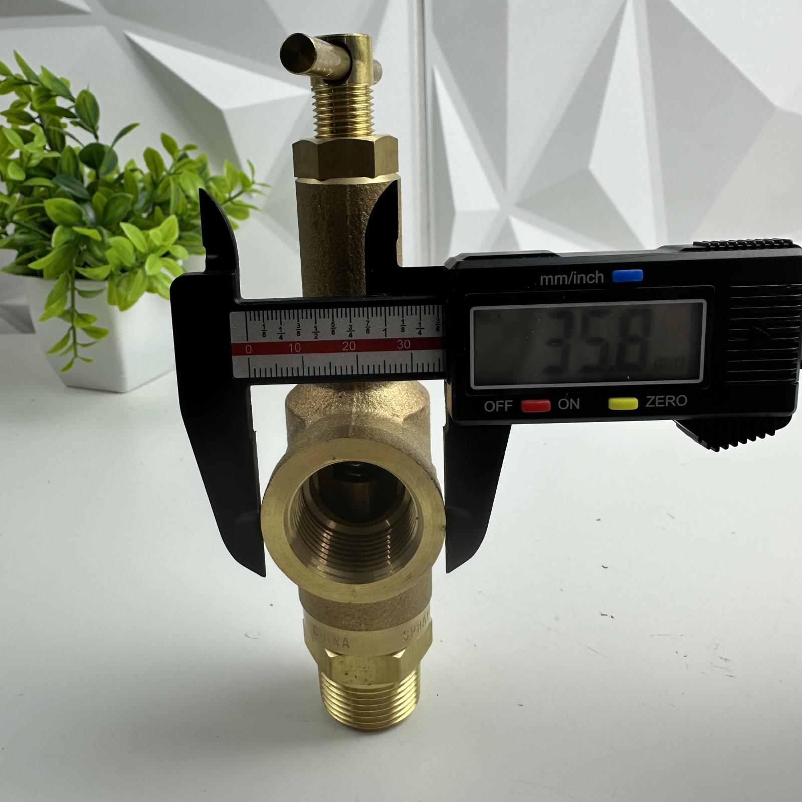 Spraying Systems Brass Control Valve, 300 PSI, 3/4" NPT x 1/2" Side Port - Photo 10