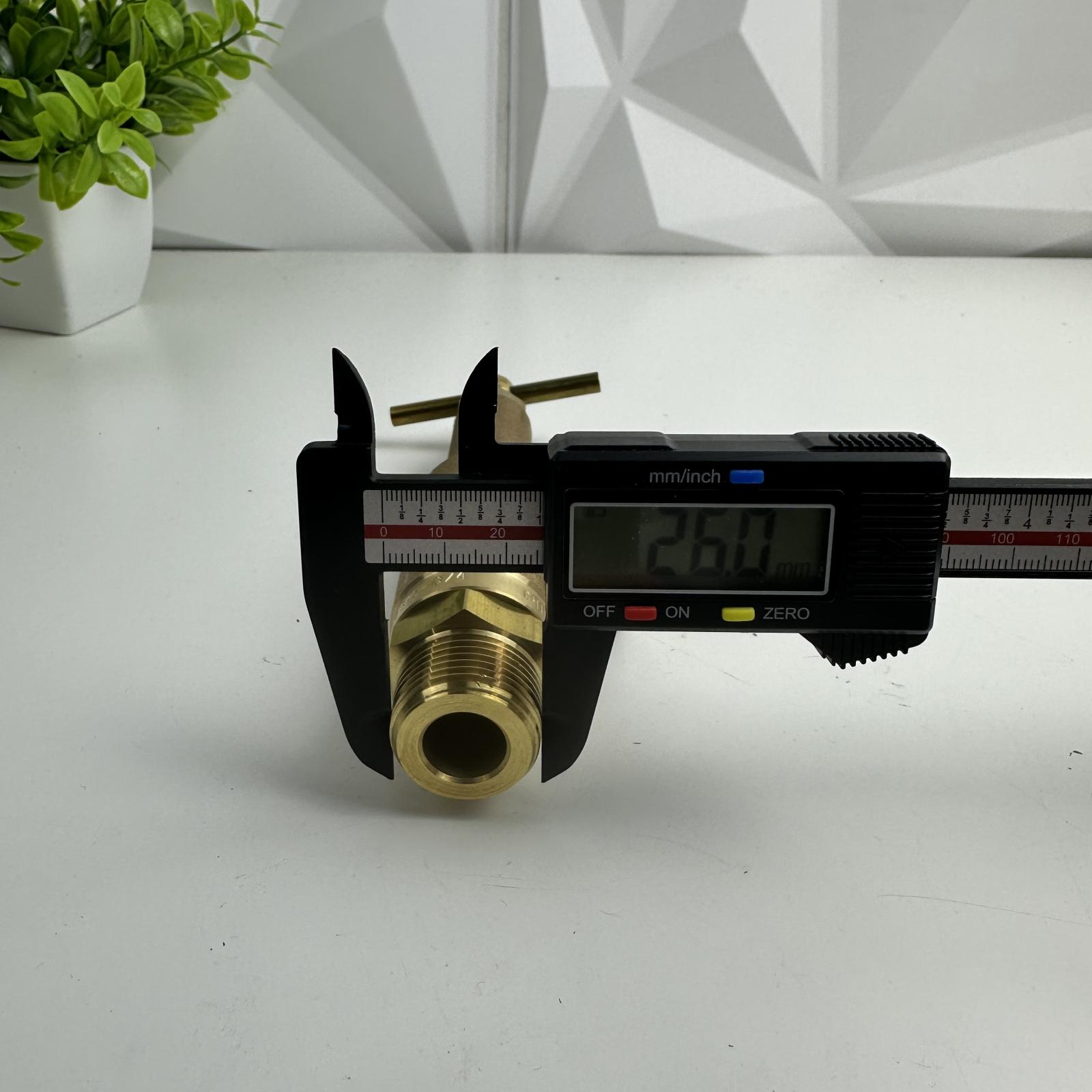 Spraying Systems Brass Control Valve, 300 PSI, 3/4" NPT x 1/2" Side Port - Photo 5