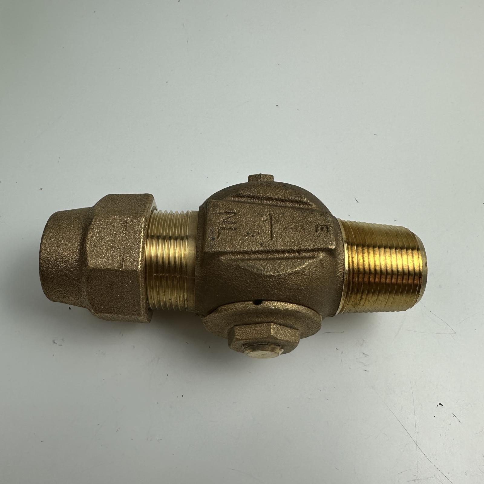 Ford Meter Box Brass Check Valve, 1" NPT, Water Service Backflow Preventer - Photo 9