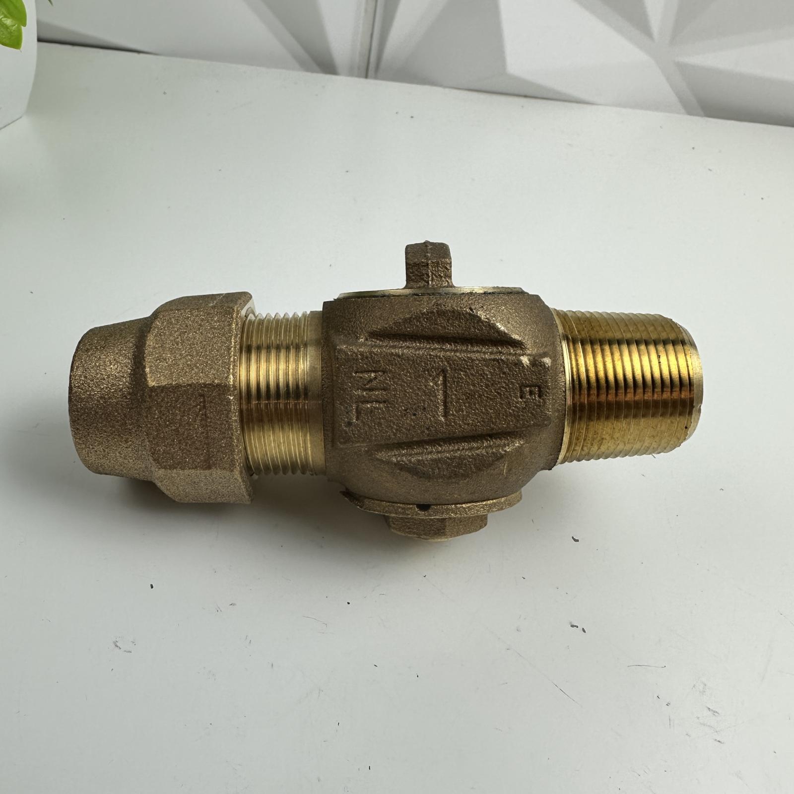 Ford Meter Box Brass Check Valve, 1" NPT, Water Service Backflow Preventer - Photo 13