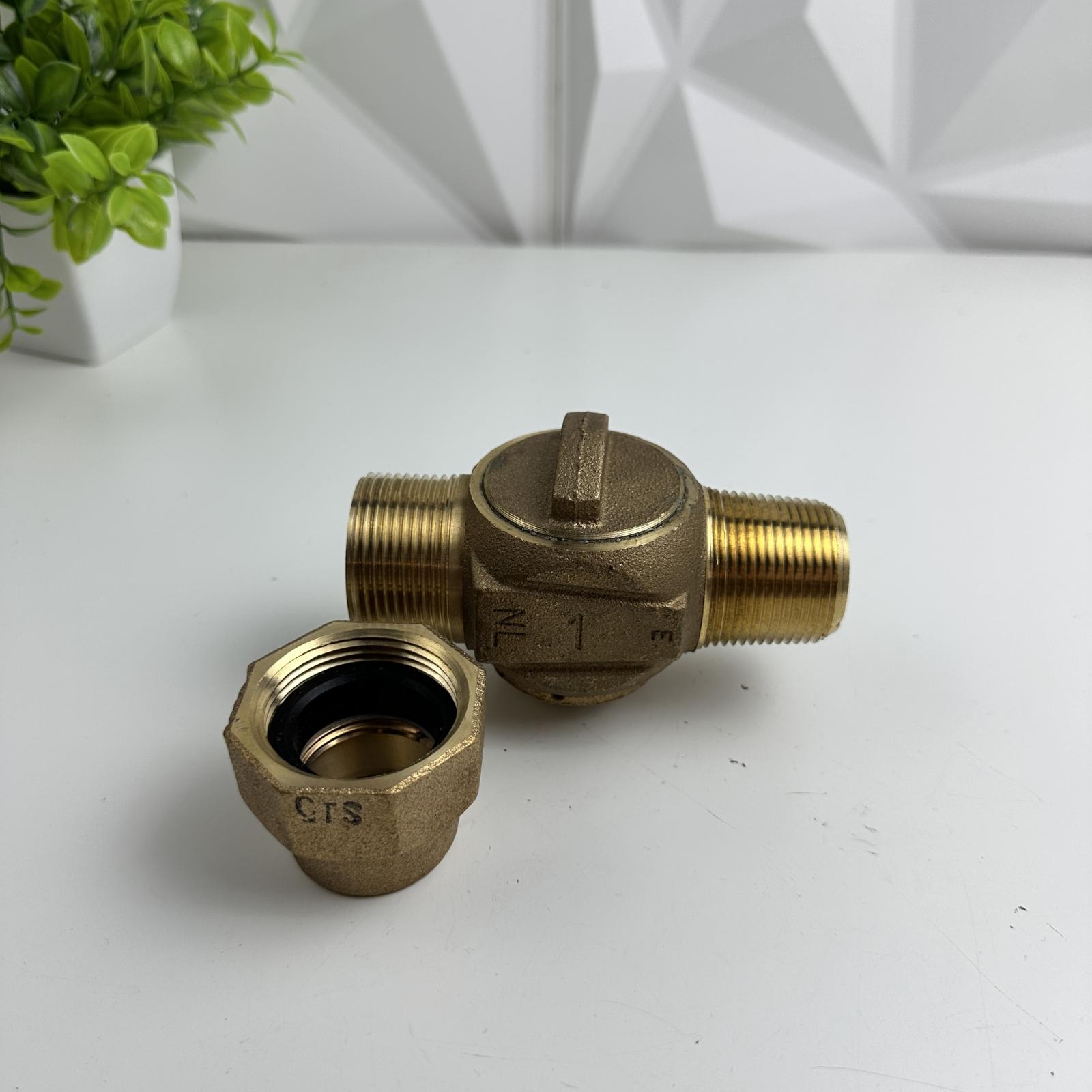 Ford Meter Box Brass Check Valve, 1" NPT, Water Service Backflow Preventer - Photo 6