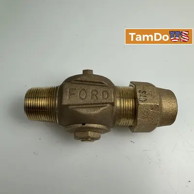 Ford Meter Box Brass Check Valve, 1" NPT, Water Service Backflow Preventer at Hydraulics, Pneumatics & Plumbing in new condition