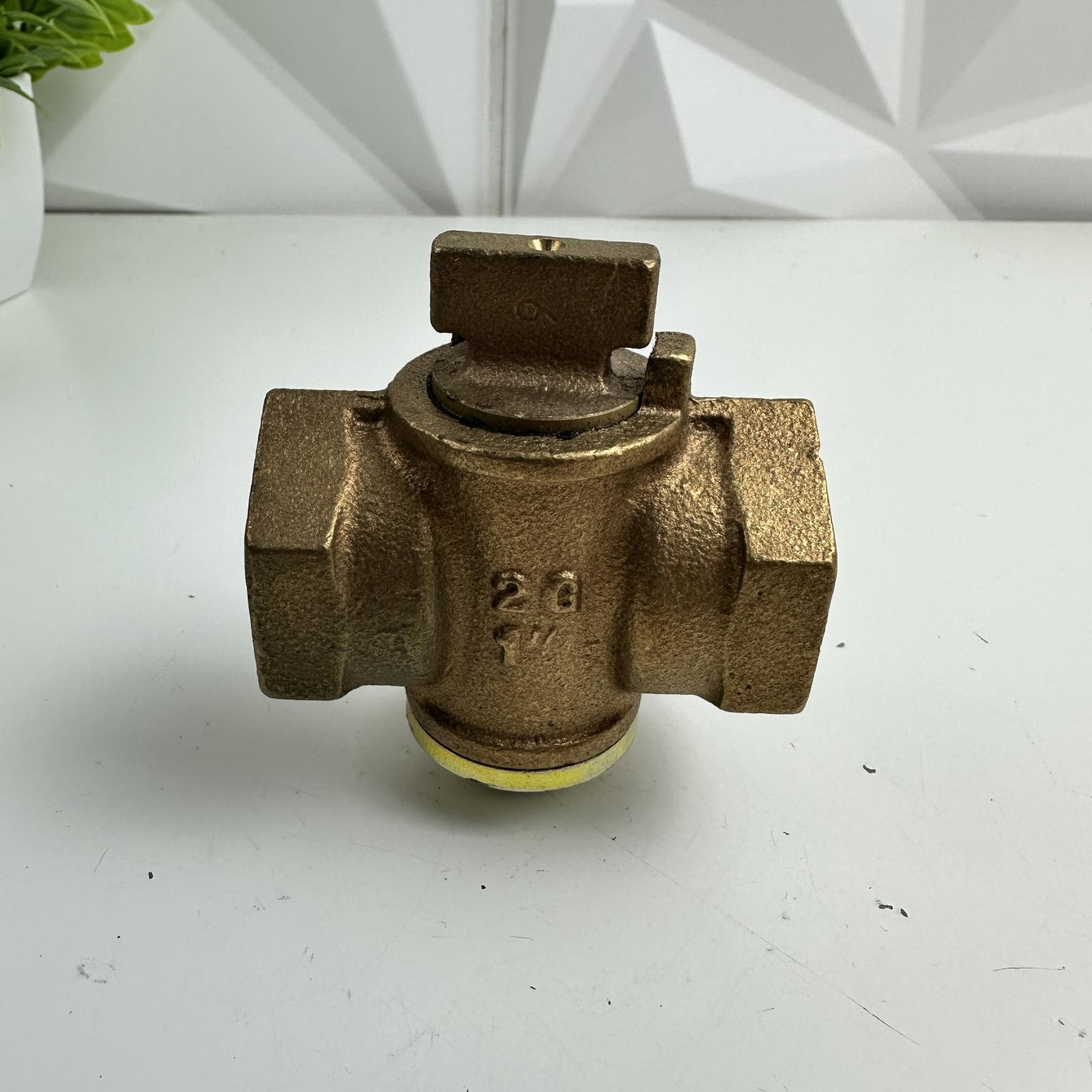 1-1/4" Brass Swing Check Valve, Threaded NPT, Heavy Duty Water/Gas Line - Photo 2
