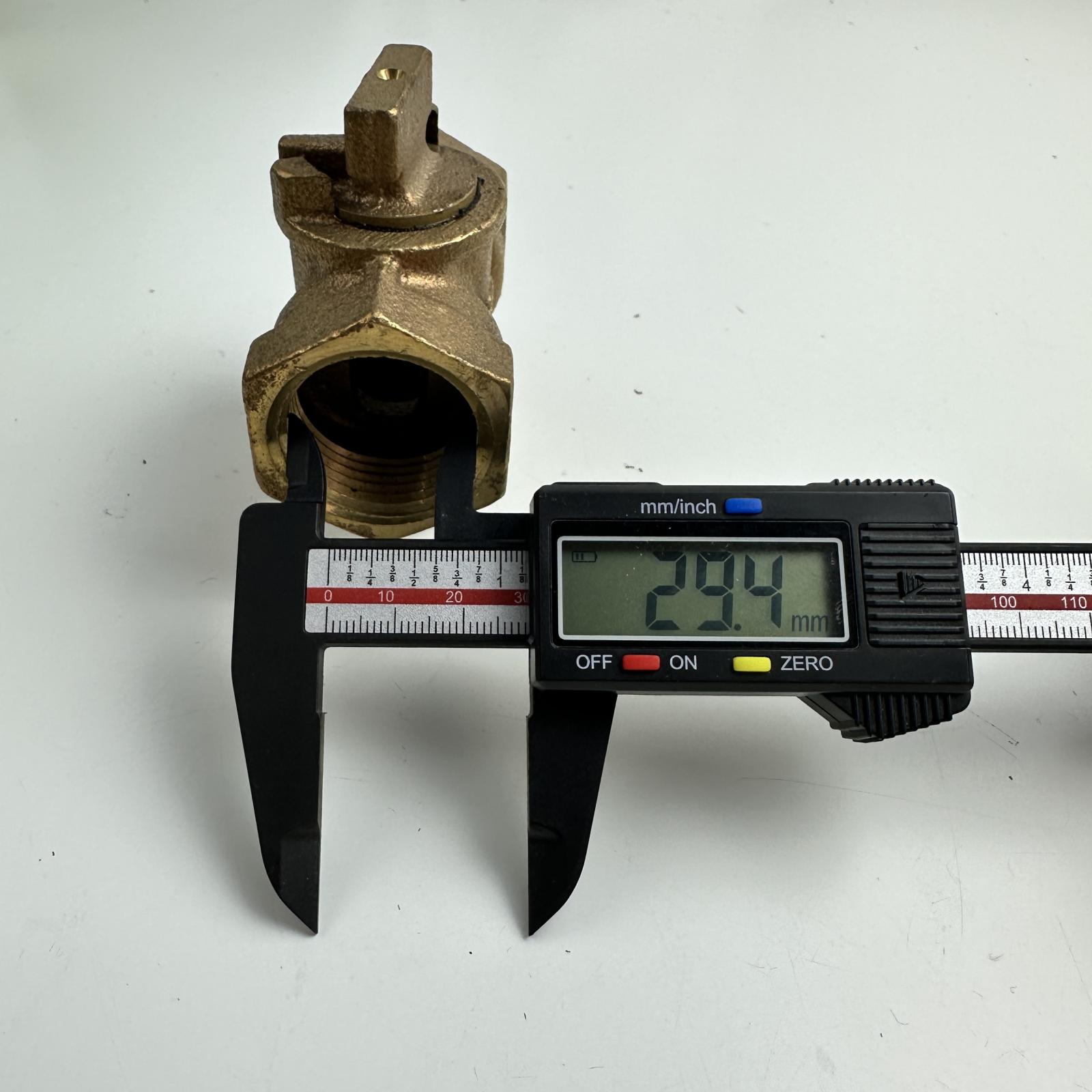 1-1/4" Brass Swing Check Valve, Threaded NPT, Heavy Duty Water/Gas Line - Photo 4