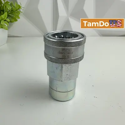 PGI HNV-34-F Hydraulic Quick Coupler, 1-1/4" NPT Female, Steel at Heavy Equipment, Parts & Attachments in new_open_box condition