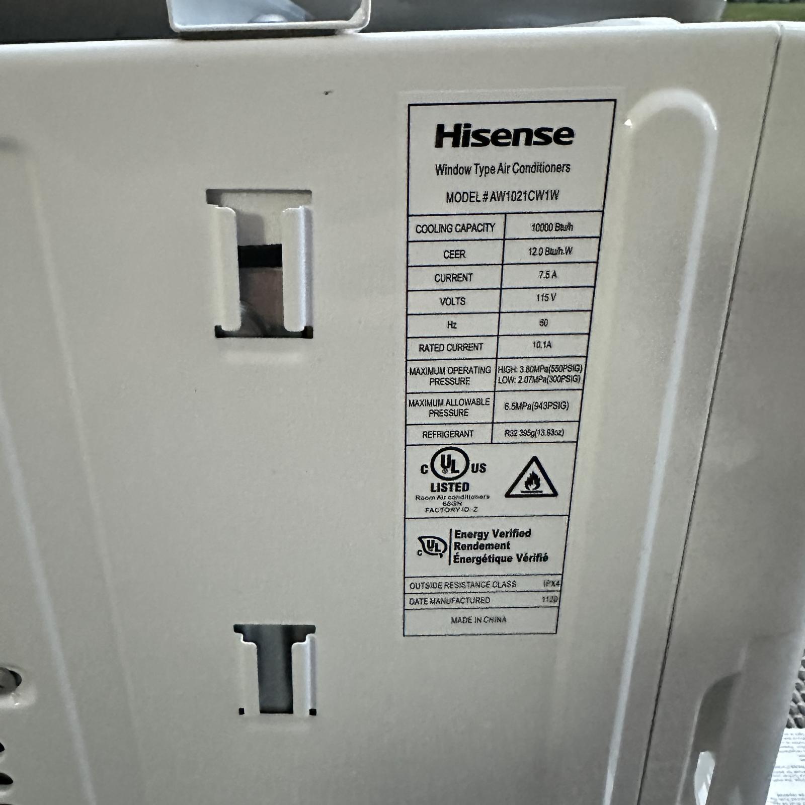 Hisense Medium Room Window Air Conditioner, Remote Included (115V, 10000-BTU) - Photo 3