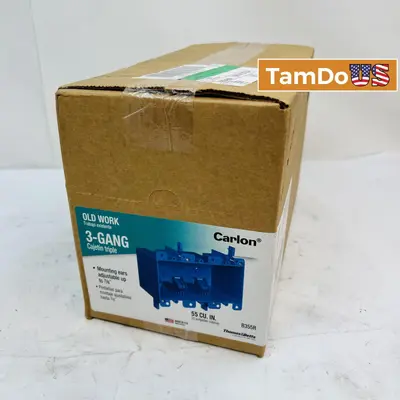 Carlon B355R 3-Gang Old Work Electrical Box, 55 cu. in. (6-pack) at Electrical Equipment & Supplies in new condition