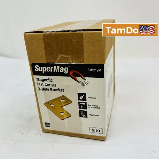 SuperMag Magnetic Flat Corner 3-Hole Bracket ZAB219M by ABB, 10 Pack at TamDoUS Taylorsville