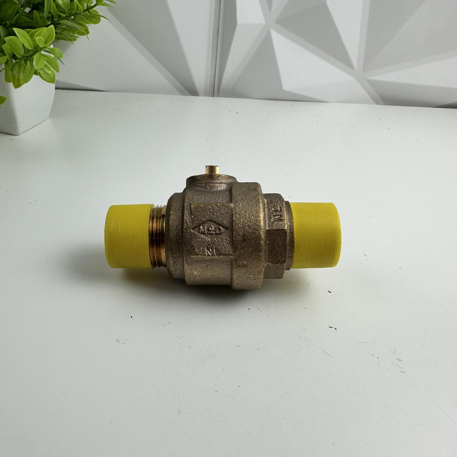 M&D Brass Check Valve 1" NPT 300WOG One Way Non-Return Valve - Photo 13