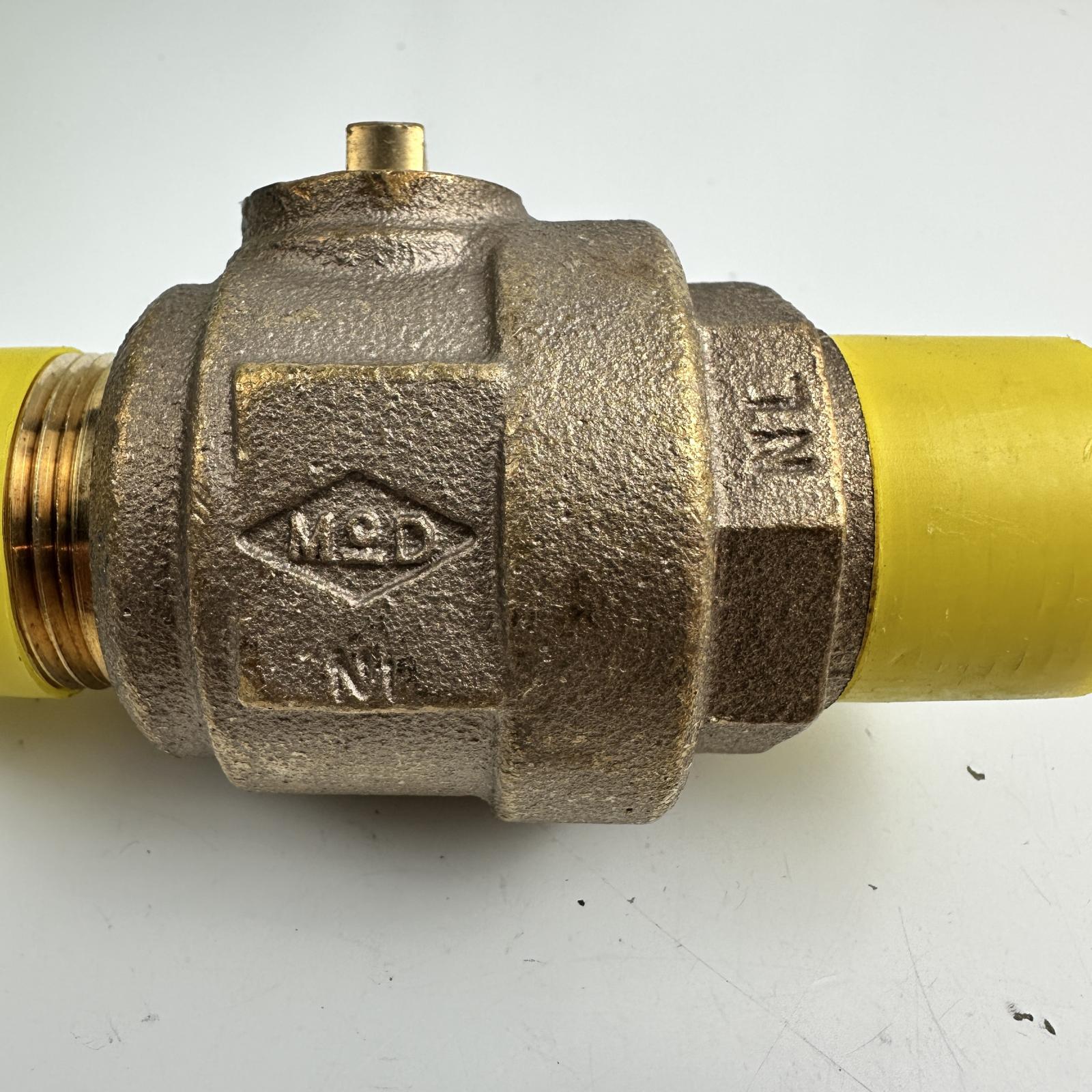 M&D Brass Check Valve 1" NPT 300WOG One Way Non-Return Valve - Photo 10