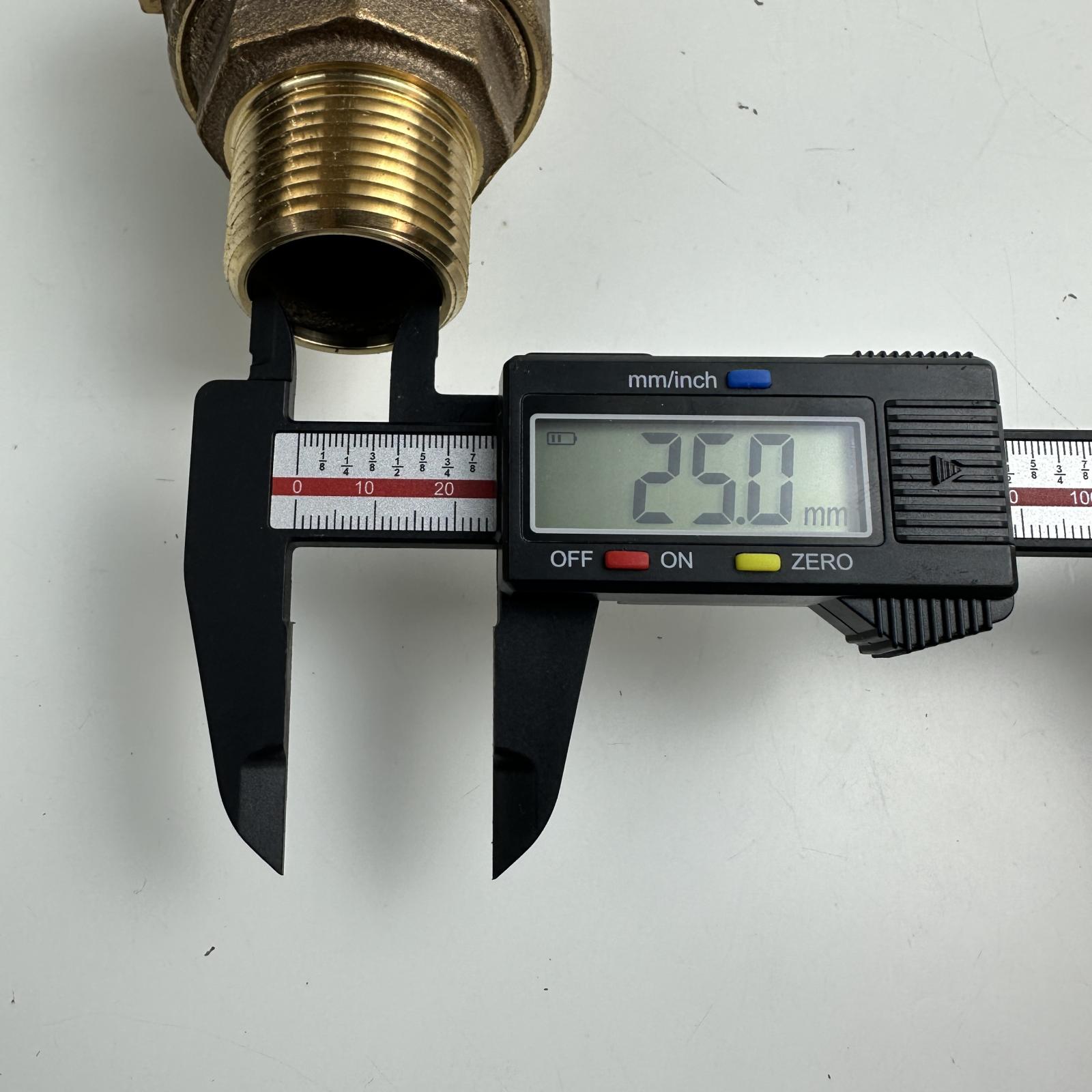 M&D Brass Check Valve 1" NPT 300WOG One Way Non-Return Valve - Photo 3