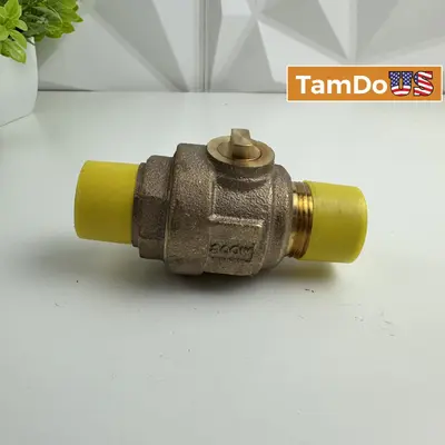 M&D Brass Check Valve 1" NPT 300WOG One Way Non-Return Valve at Hydraulics, Pneumatics & Plumbing in new condition