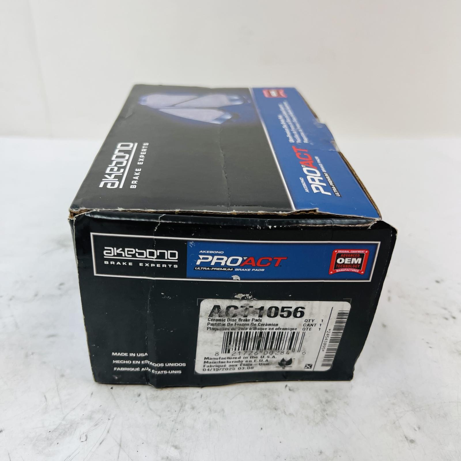 Akebono ACT1056 Ceramic Brake Pads Front ProACT OEM for Honda Acura Toyota - Photo 3