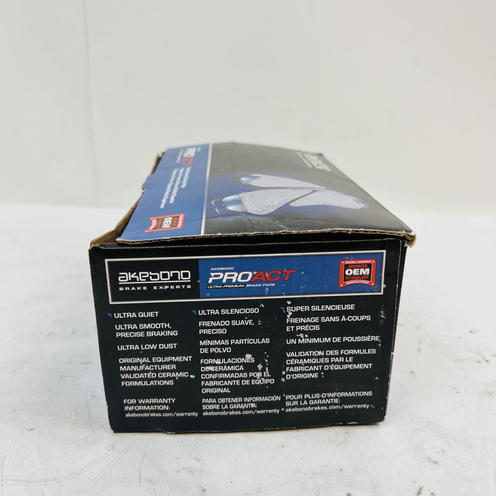 Akebono ACT1012A ProACT Ceramic Brake Pads Front OEM for Honda CR-V Acura RDX - Photo 8