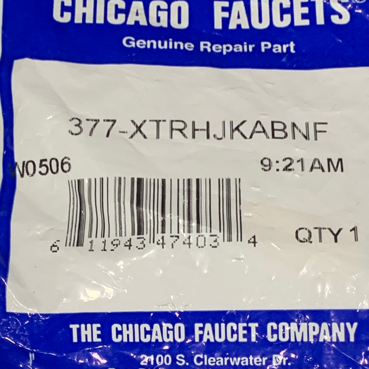 Chicago Faucets 377-XTRHJKABNF Genuine Repair Cartridge - Photo 4