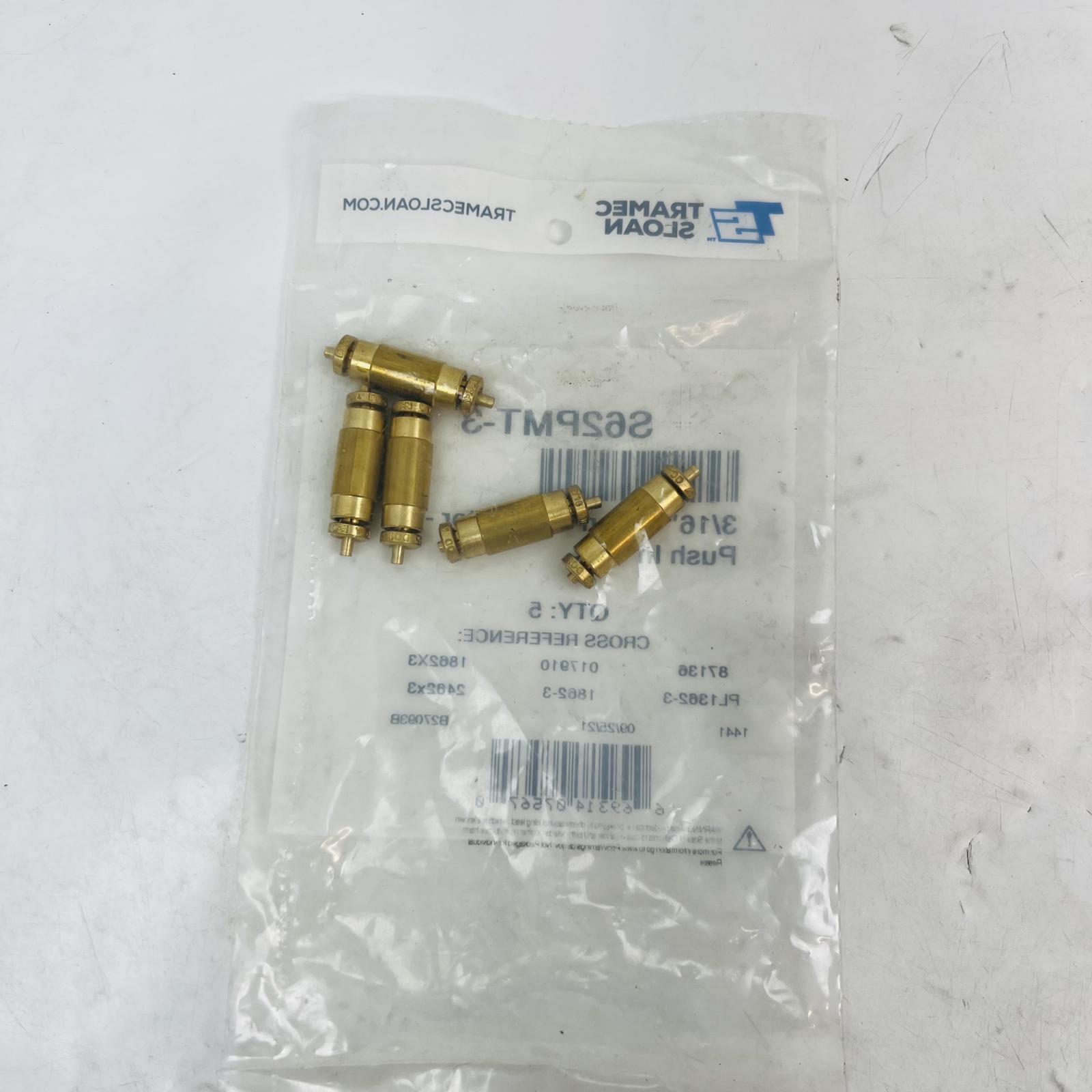 Tramec Sloan S62PMT-3 Union Connector 3/16" Push-In, Pack of 5 - Photo 2