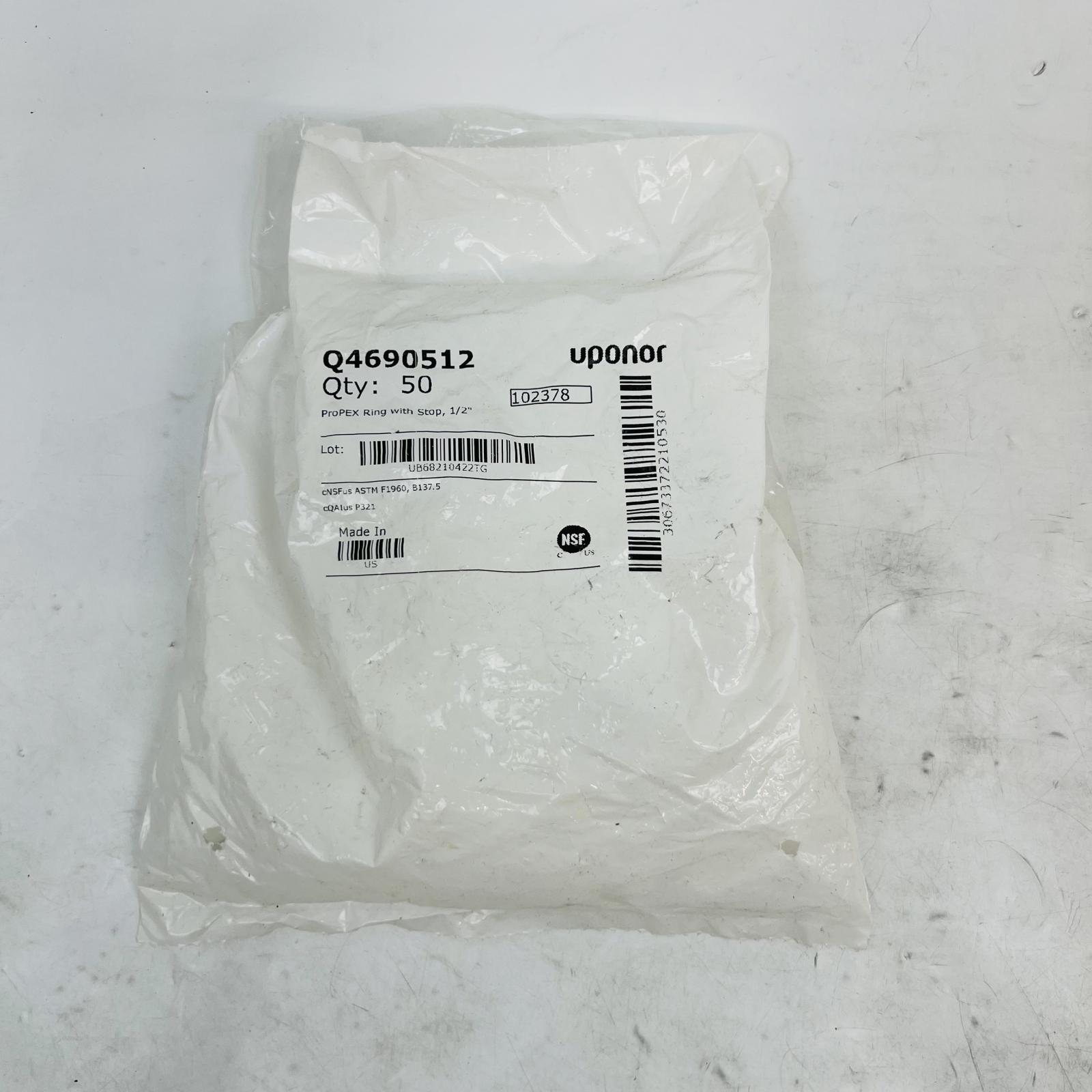 Uponor Q4690512 ProPEX Ring with Stop 1/2" – Bag of 50 - Photo 2