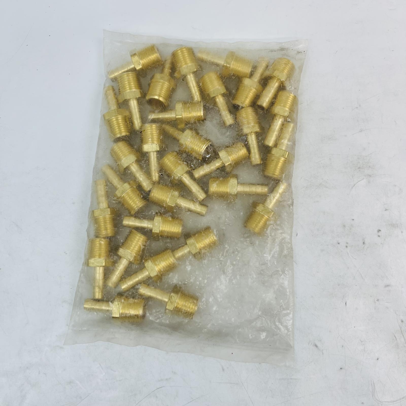 Brass Hose Barb Fitting 3/8" Barb x 1/2" Male NPT – Pack of 30 - Photo 3