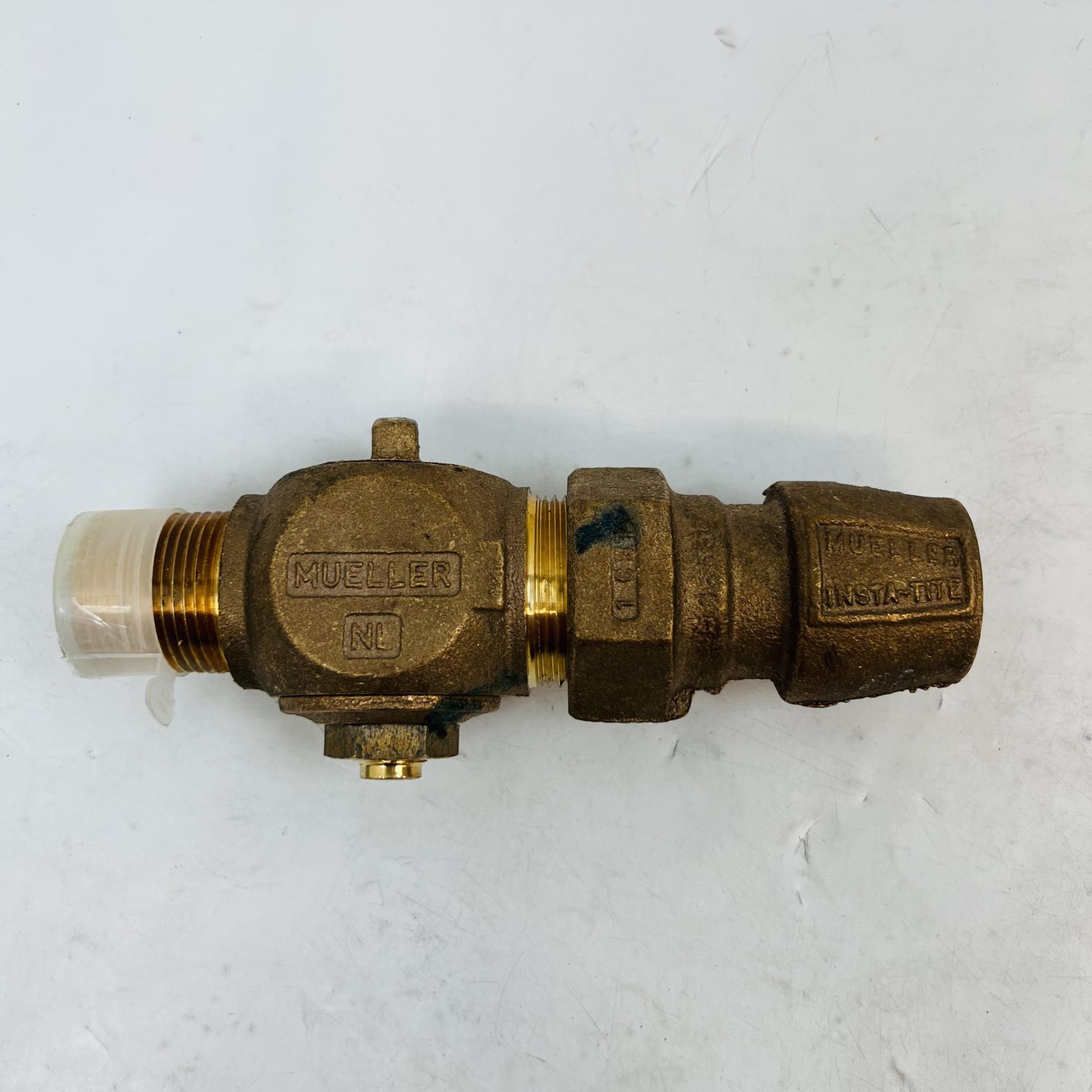 Mueller Insta-Tite Brass Service Valve NL Water Gas Line Control Fitting - Photo 2