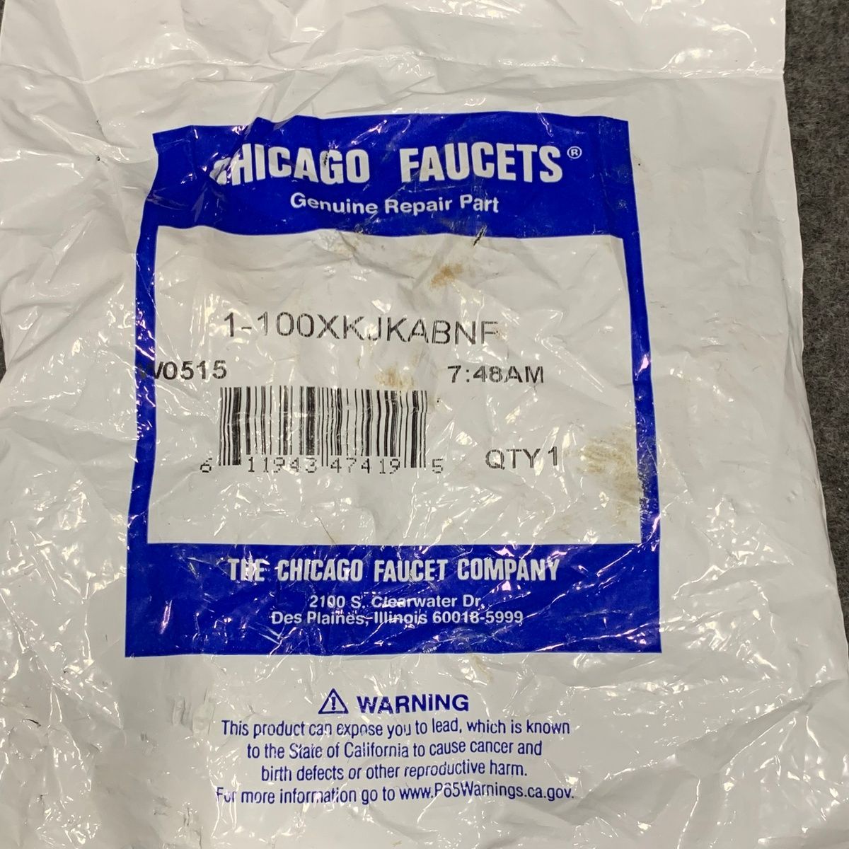 Chicago Faucets 1-100XKJKABNF Genuine Repair Part - Photo 7
