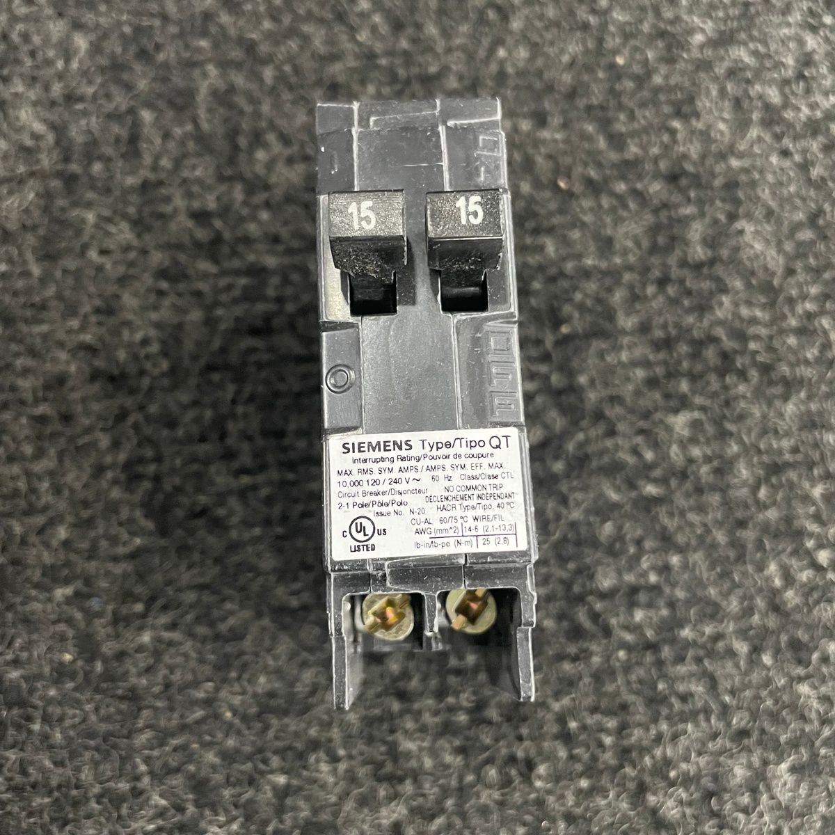 Siemens Q1515 Circuit Breaker, 15A, Type QT, 12 Pack - Photo 7