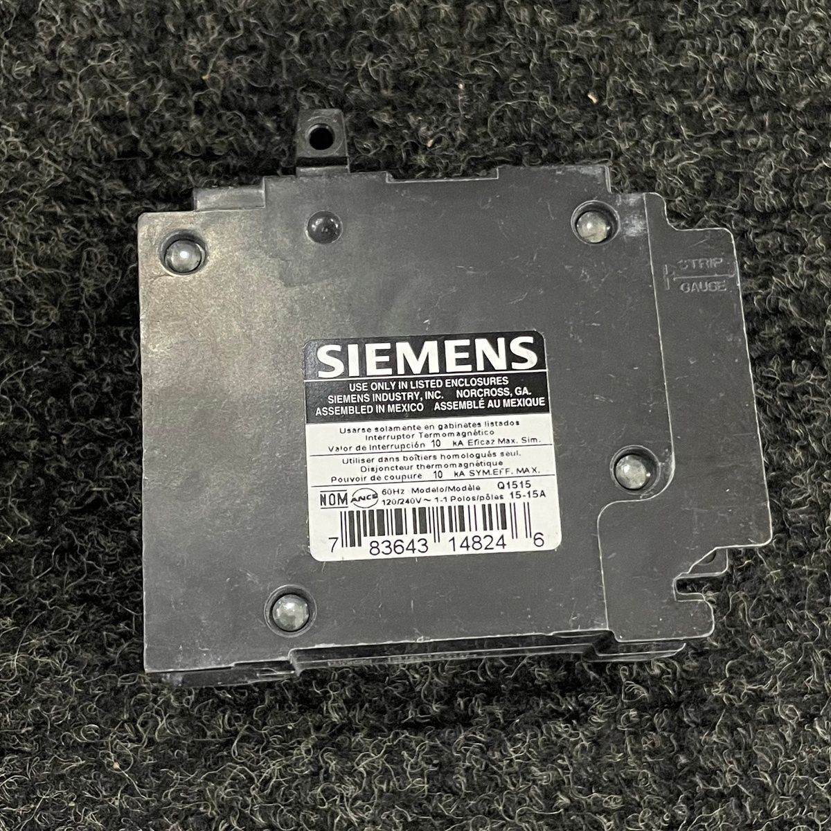 Siemens Q1515 Circuit Breaker, 15A, Type QT, 12 Pack - Photo 5