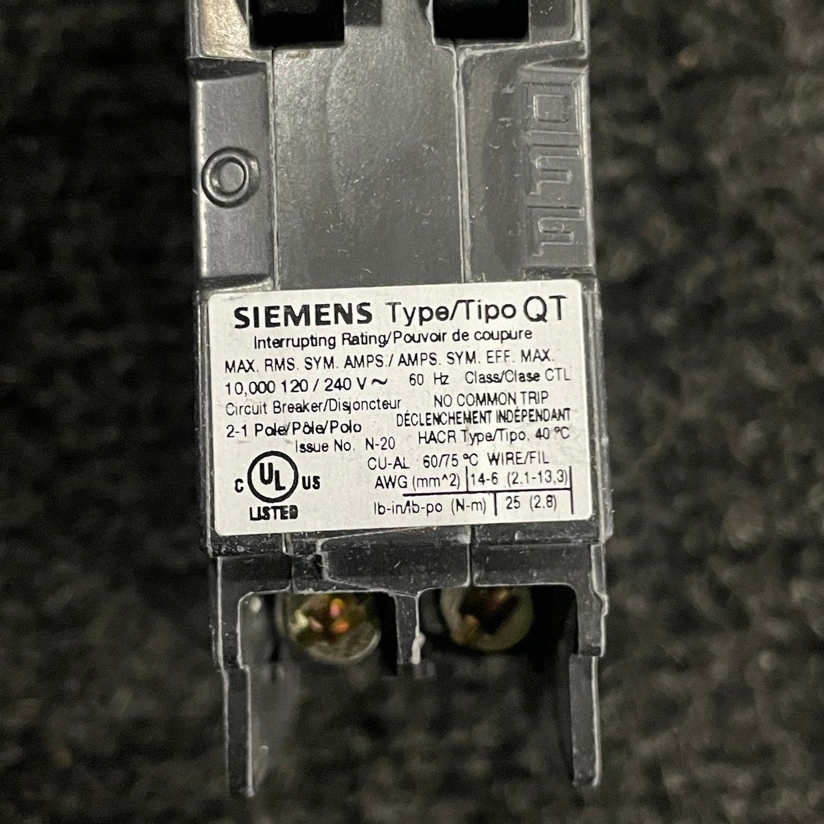 Siemens Q1515 Circuit Breaker, 15A, Type QT, 12 Pack - Photo 6
