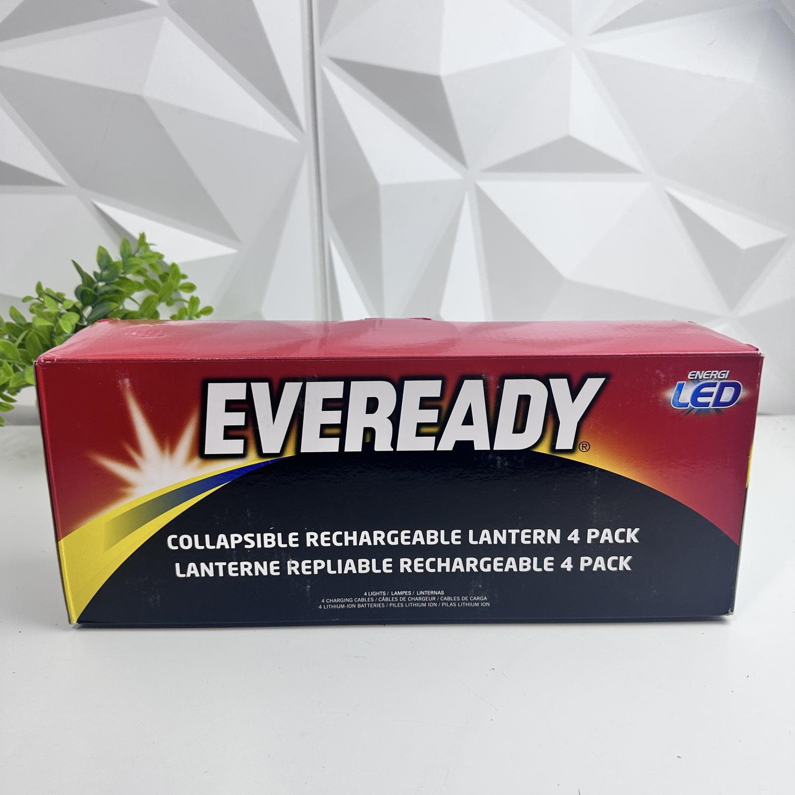 EVEREADY Collapsible Rechargeable LED Lantern 4-Pack - Photo 2