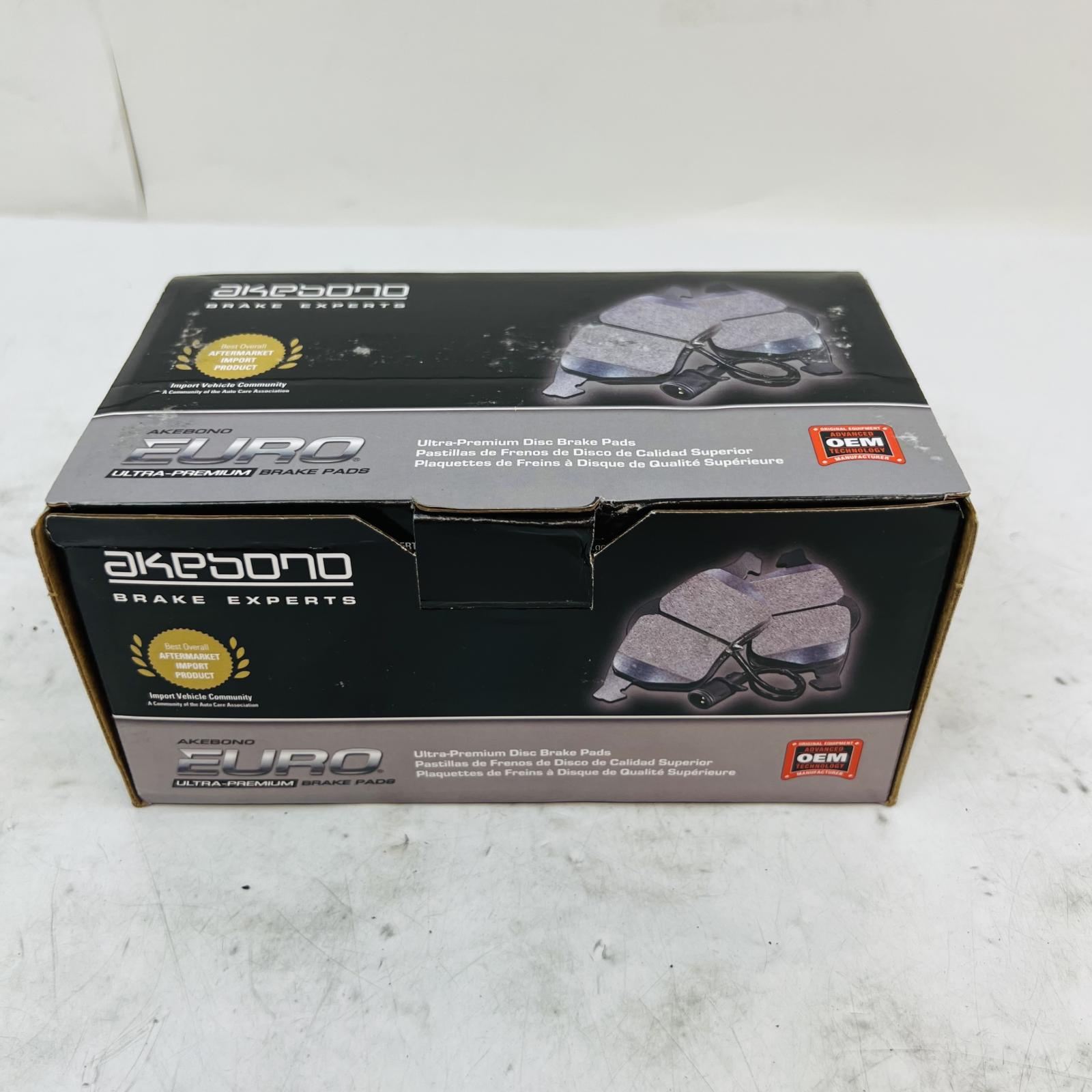 Akebono EUR340B Ceramic Brake Pads Front OEM for Audi VW BMW Mercedes - Photo 2