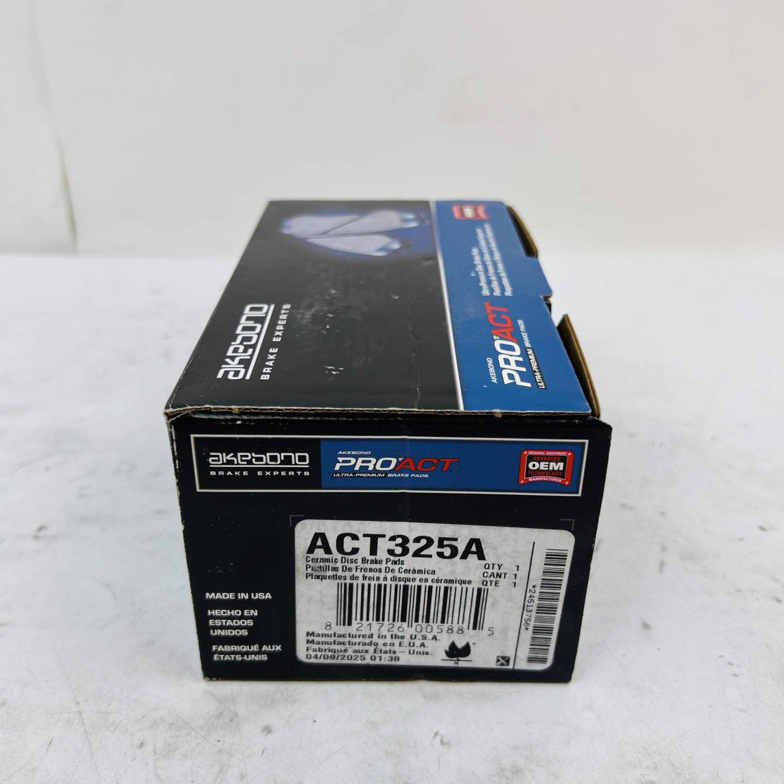 Akebono ACT325A Ceramic Brake Pads Front OEM for Toyota Lexus Scion - Photo 3