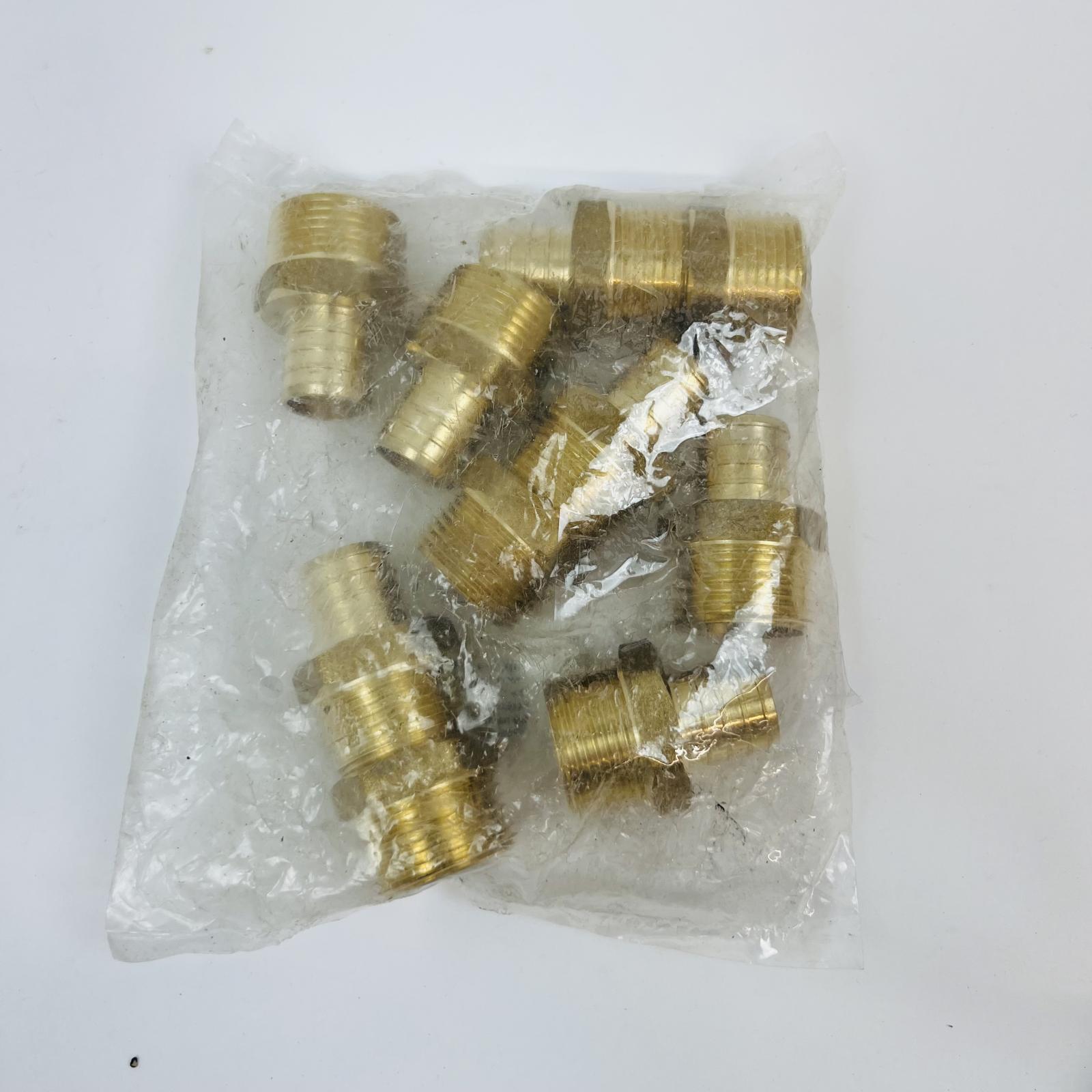 SharkBite UC140LF 1"x1" MNPT Straight Connector, Lead Free Brass, 10pcs - Photo 3
