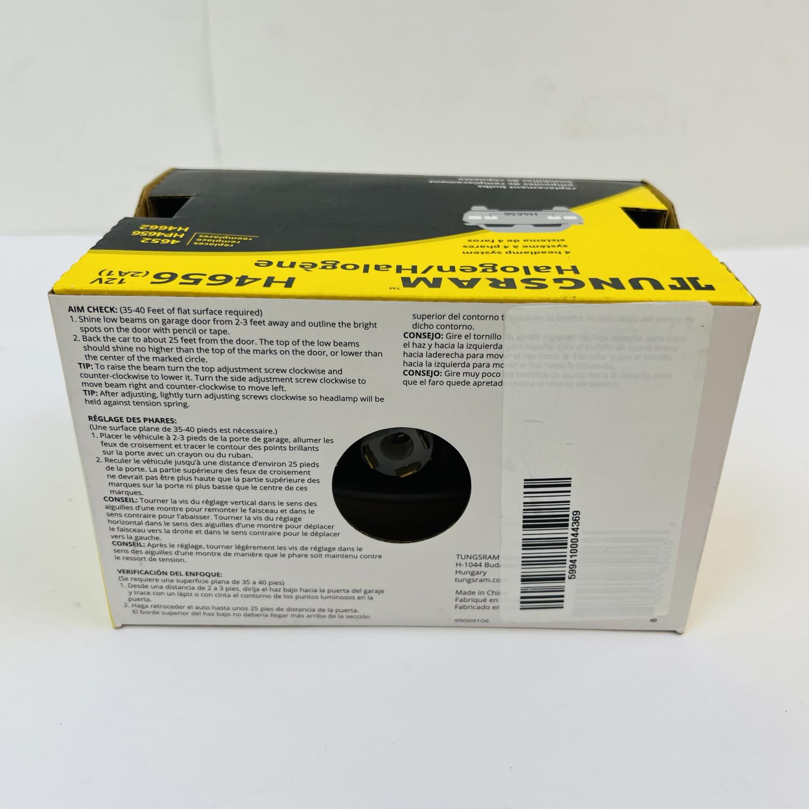 Tungsram H4656 Halogen Headlight Bulb 12V - Photo 5