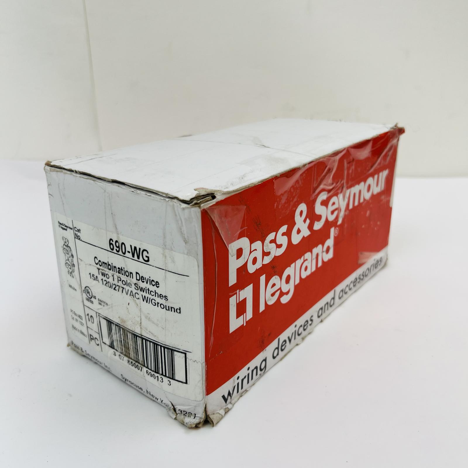 Pass & Seymour 690-WG Combination Device, Two 1-Pole Switches 15A 120/277V - Photo 6