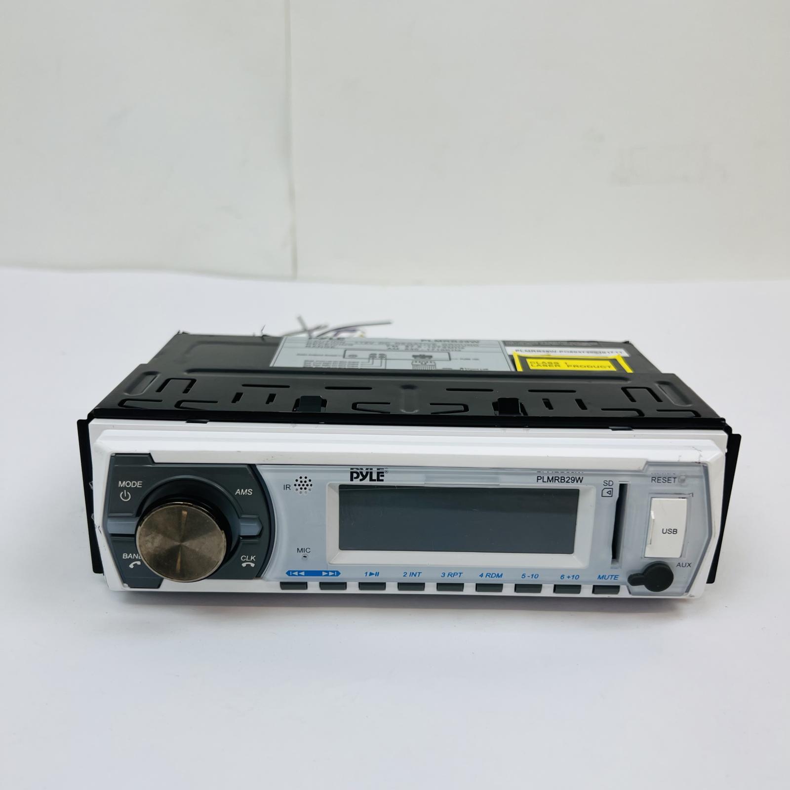 Pyle PLMRB29W Marine Car Stereo Receiver AM/FM USB SD AUX Input - Photo 2