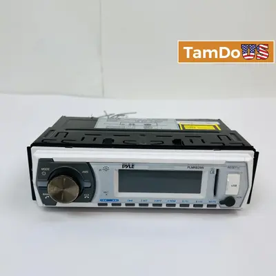 Pyle PLMRB29W Marine Car Stereo Receiver AM/FM USB SD AUX Input at Vehicle Electronics & GPS in good condition