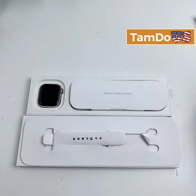 Apple Watch Series 10 (42mm, Rose Gold, Cellular) Blush Sport Band (S/M) at Smart Watches in excellent condition