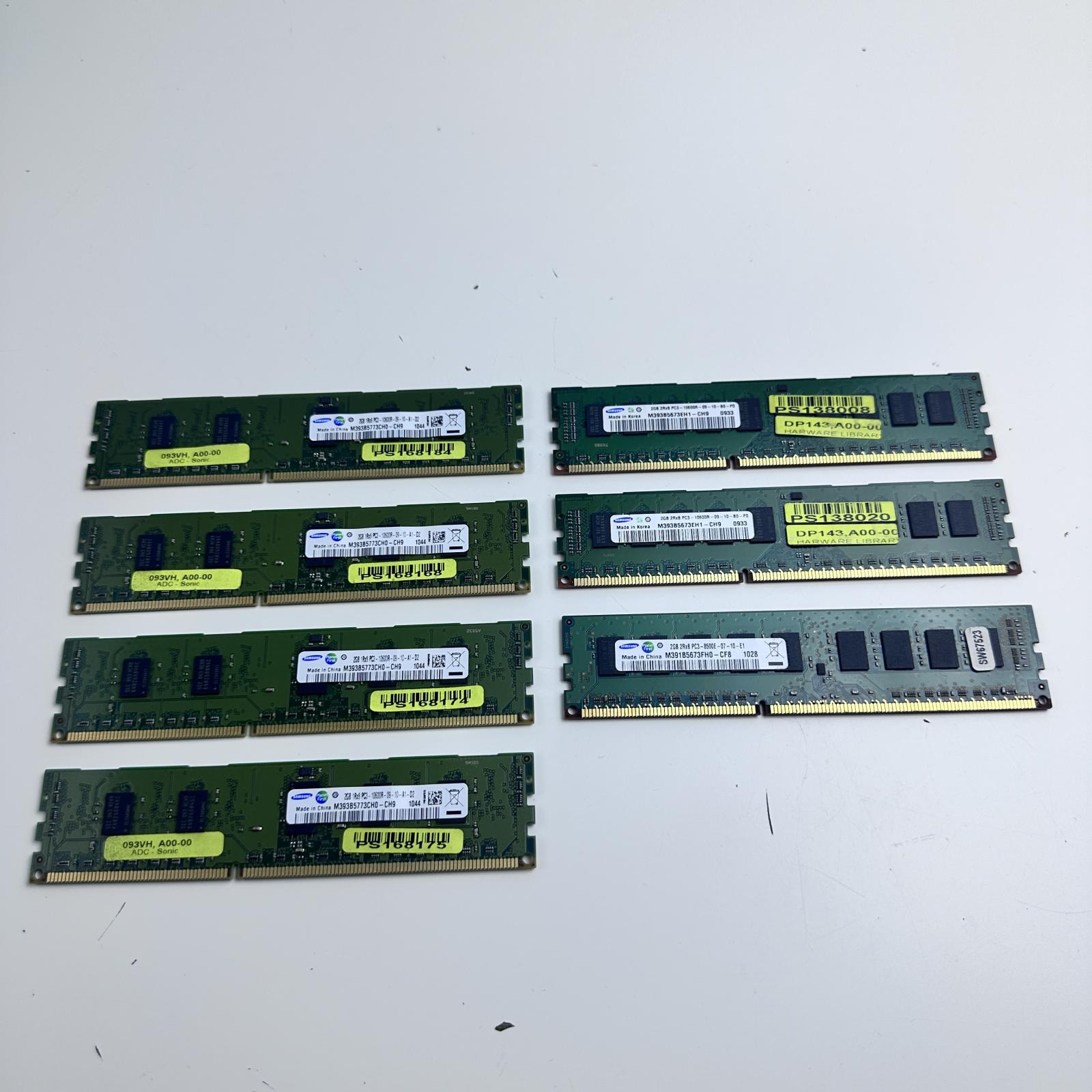Samsung 2GB DDR3 PC3-10600R ECC Registered Server Memory Lot of 7 - Photo 2